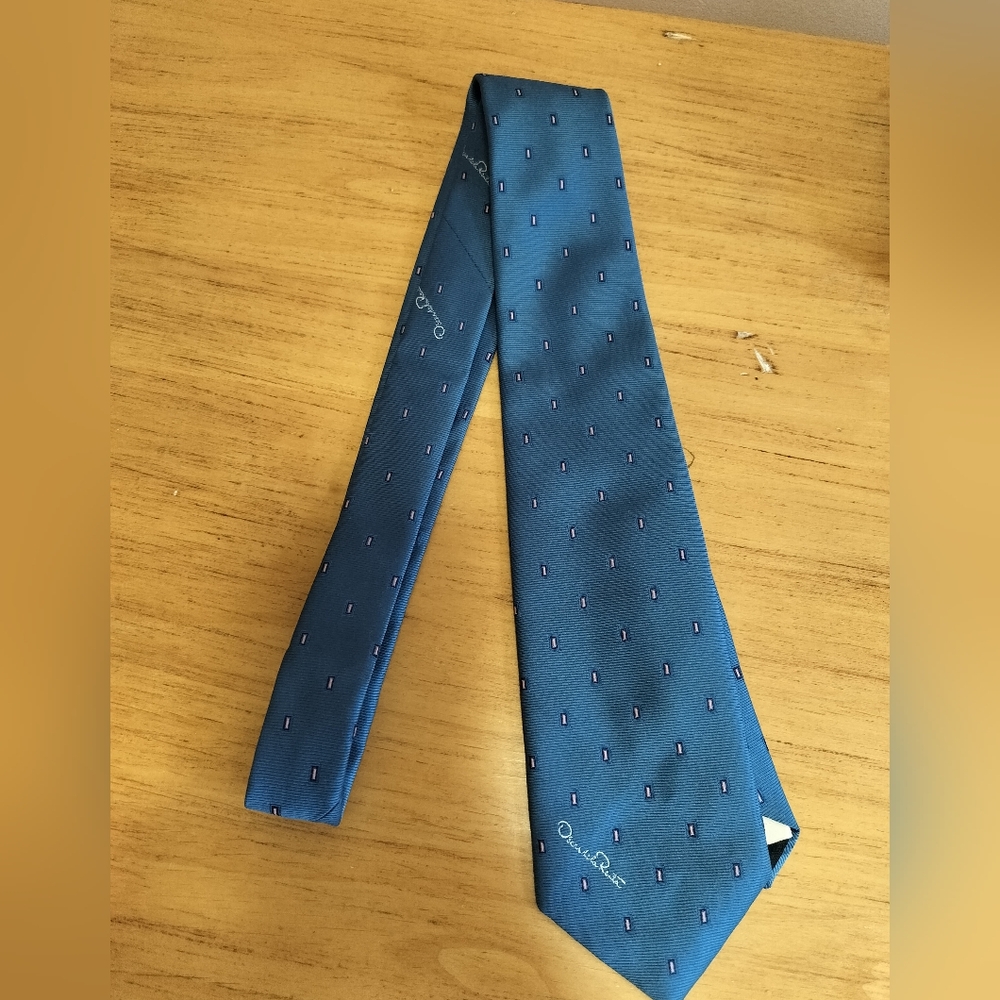 Oscar De La Renta  Blue Tie